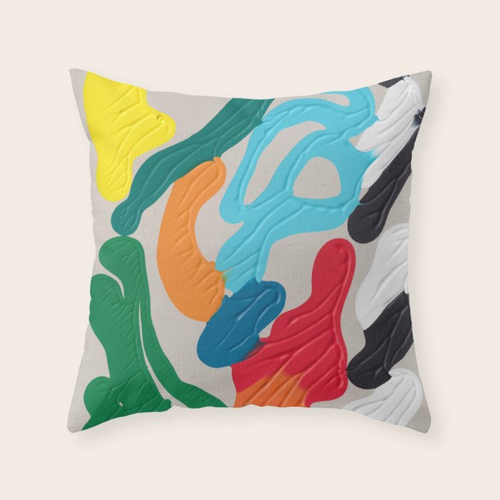 Solid Compositions Throw Pillow Gallery Image 1