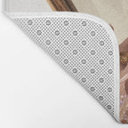 AESTHETICS | Parisian | collage | vintage | retro | pink | pastel | 70s | France | fashion | beige Bath Mat Gallery Image 2