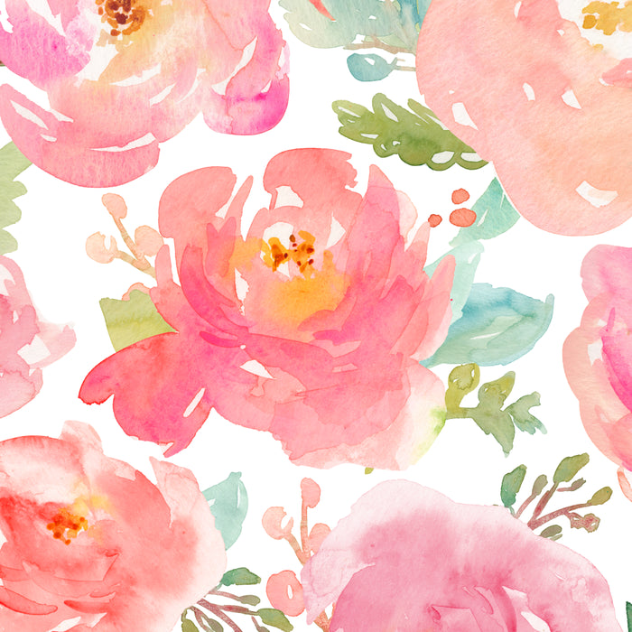 Pink Peonies Watercolor Pattern Coffee Mug Gallery Image 2