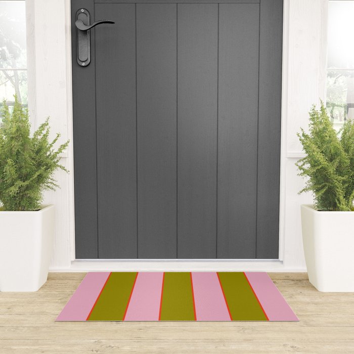 Abstration_GEOMETRIC_RIBBON_STRIPE_LINE_GIFT_LOVE_POP_0930 Welcome Mat Gallery Image 3