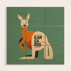 Hello Kangaroo Wood Wall Art Gallery Image 1