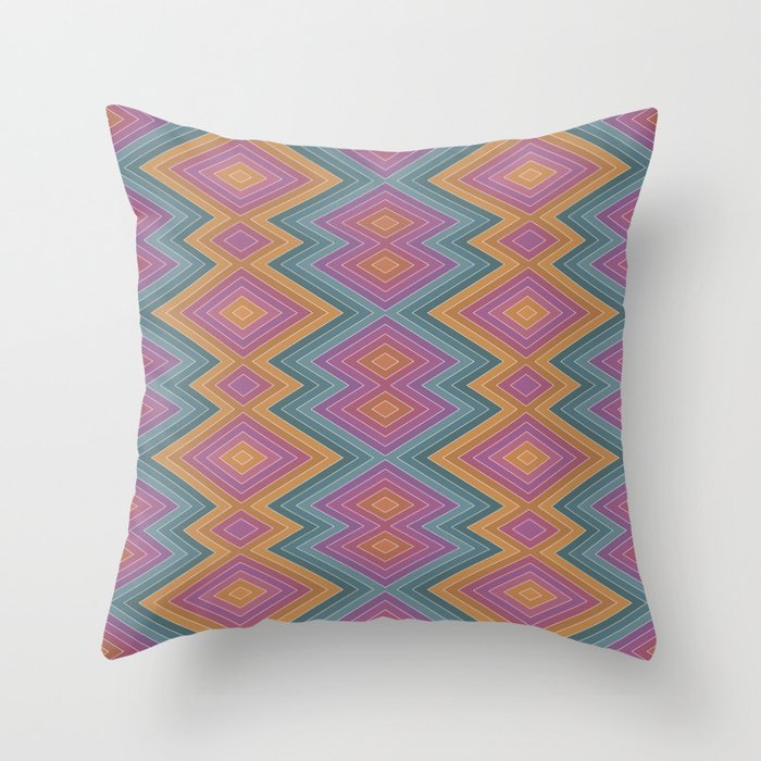 Boho Western Geometric Pattern II Throw Pillow Gallery Image 6