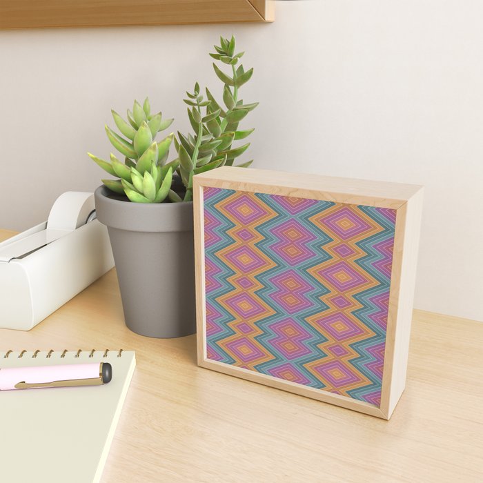 Boho Western Geometric Pattern II Mini Art Print Gallery Image 2