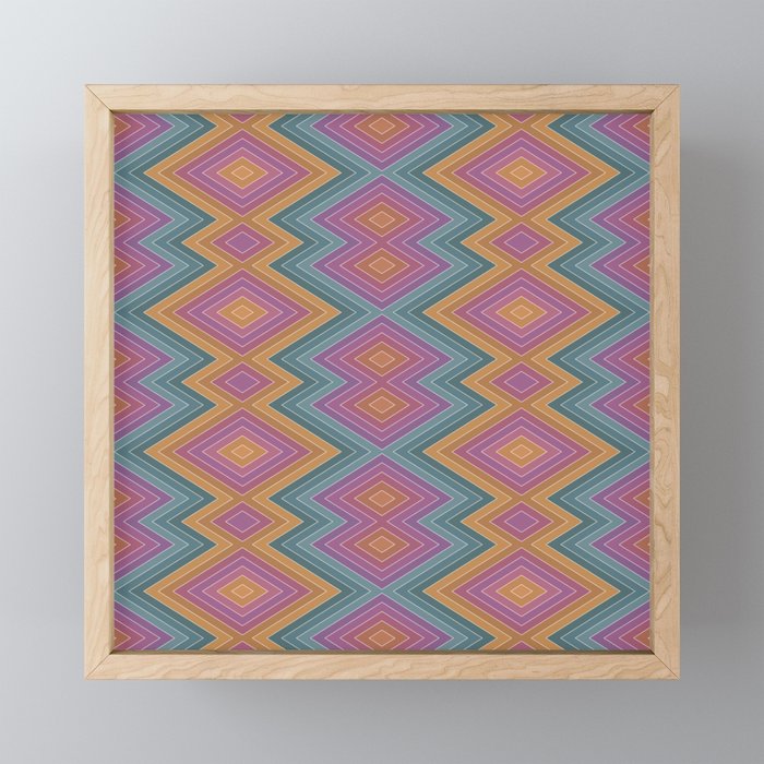 Boho Western Geometric Pattern II Mini Art Print Gallery Image 1