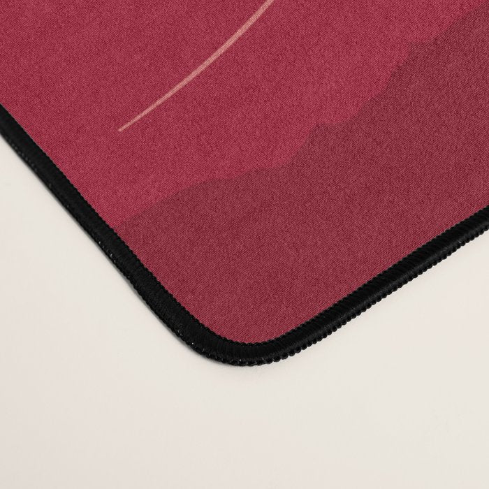 Colorful Pink and Blue Decorative Floral Desk Mat Gallery Image 4