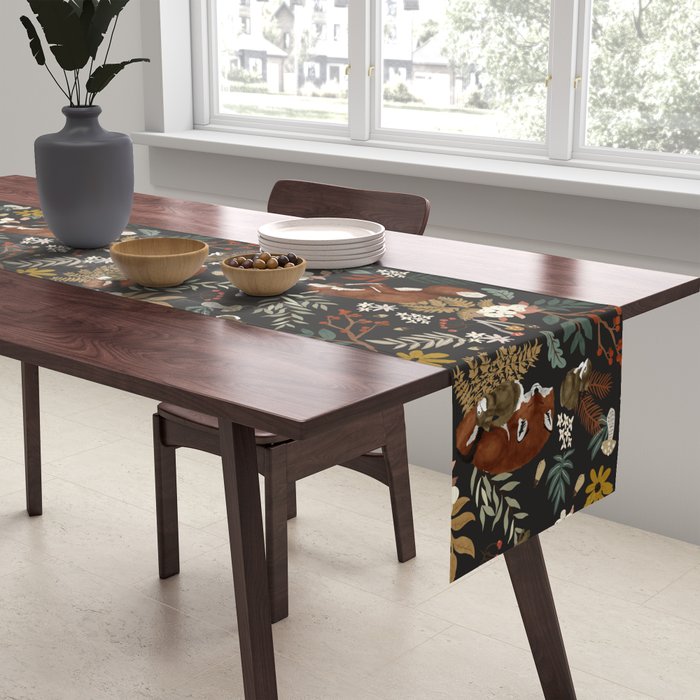 Animals winter wild nature 63B Table Runner Gallery Image 2