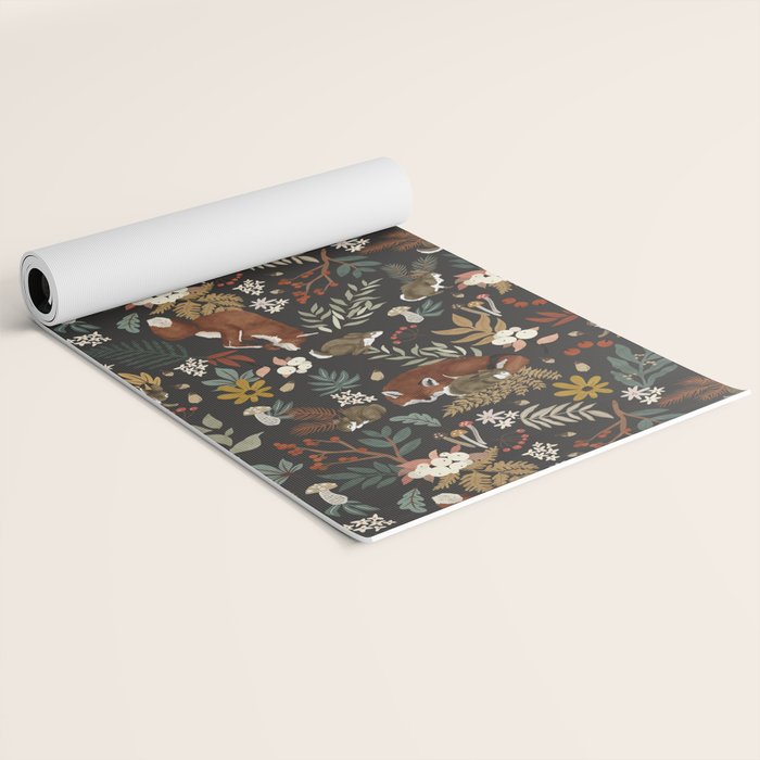 Animals winter wild nature 63B Yoga Mat Gallery Image 2