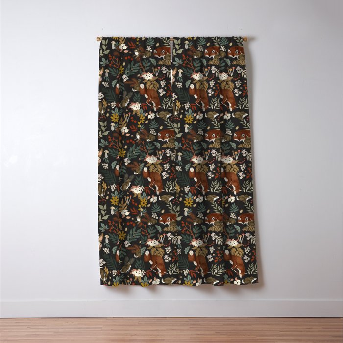 Animals winter wild nature 63B Window Curtain Gallery Image 3