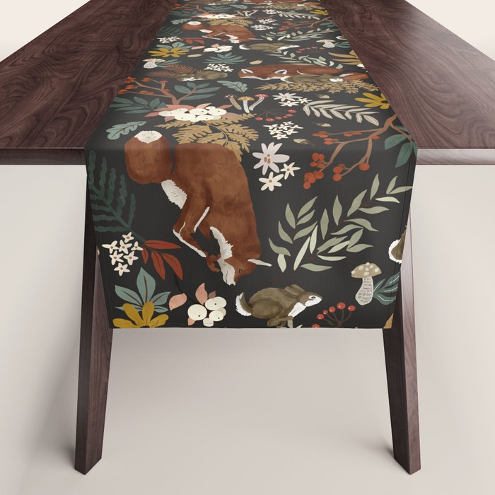Animals winter wild nature 63B Table Runner Gallery Image 1