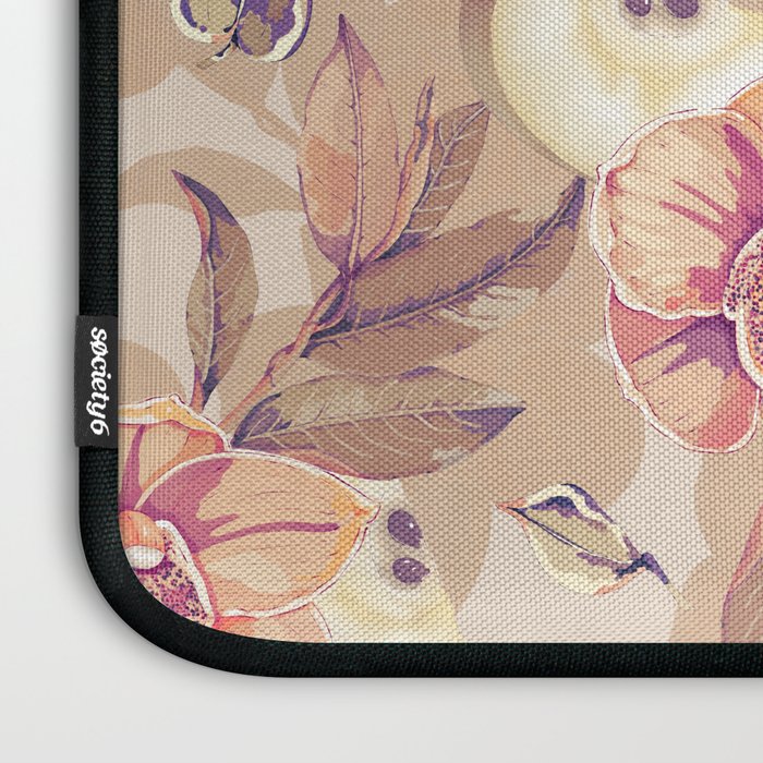 Tropical flowers autumn field Laptop Sleeve Gallery Image 3