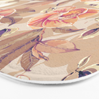 Tropical flowers autumn field Bath Mat Gallery Image 3