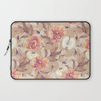 Tropical flowers autumn field Laptop Sleeve Gallery Image 1