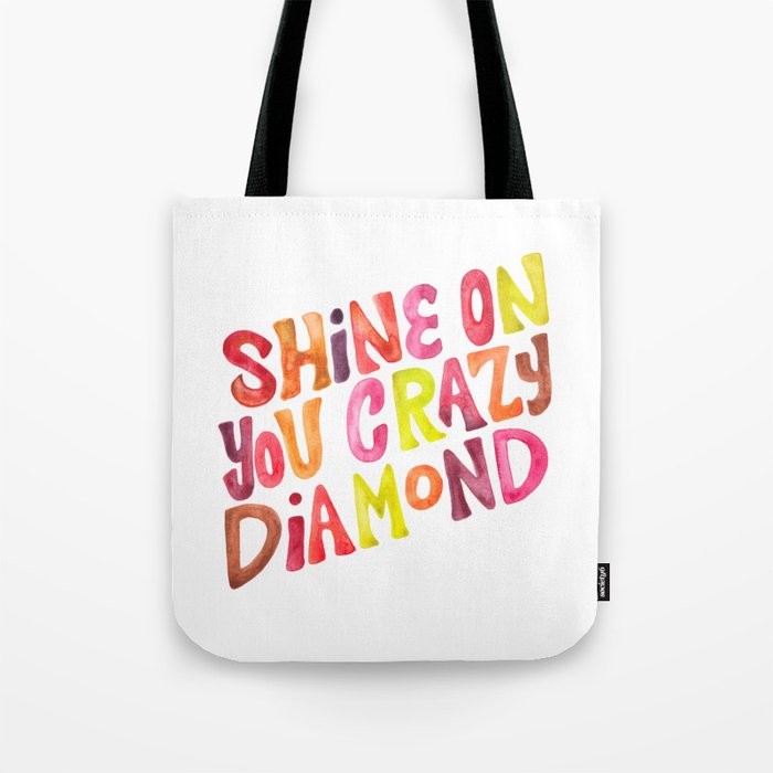 Shine On You Crazy Diamond - Rainbow Palette Tote Bag Gallery Image 1