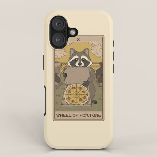 Wheel Of Fortune - Raccoons Tarot Iphone Case Gallery Image 1