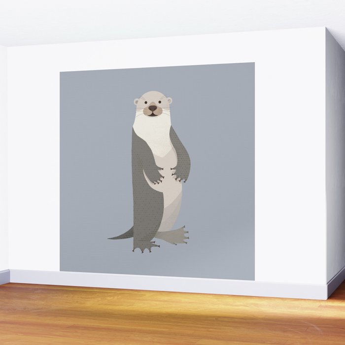 Whimsy Otter Wall Mural Gallery Image 2