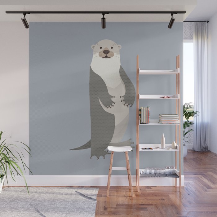 Whimsy Otter Wall Mural Gallery Image 1