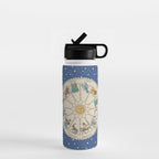 Vintage Astrology Zodiac Wheel Water Bottle Gallery Image 1