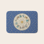 Vintage Astrology Zodiac Wheel Bath Mat Gallery Image 1