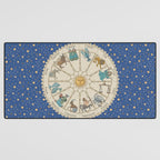 Vintage Astrology Zodiac Wheel Desk Mat Gallery Image 3