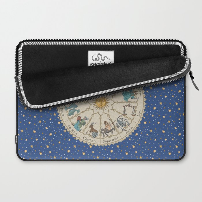 Vintage Astrology Zodiac Wheel Laptop Sleeve Gallery Image 2