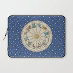 Vintage Astrology Zodiac Wheel Laptop Sleeve Gallery Image 1