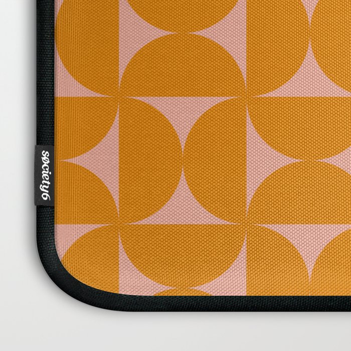 Bauhaus Mid Century Modern Geometric Pattern III Laptop Sleeve Gallery Image 3