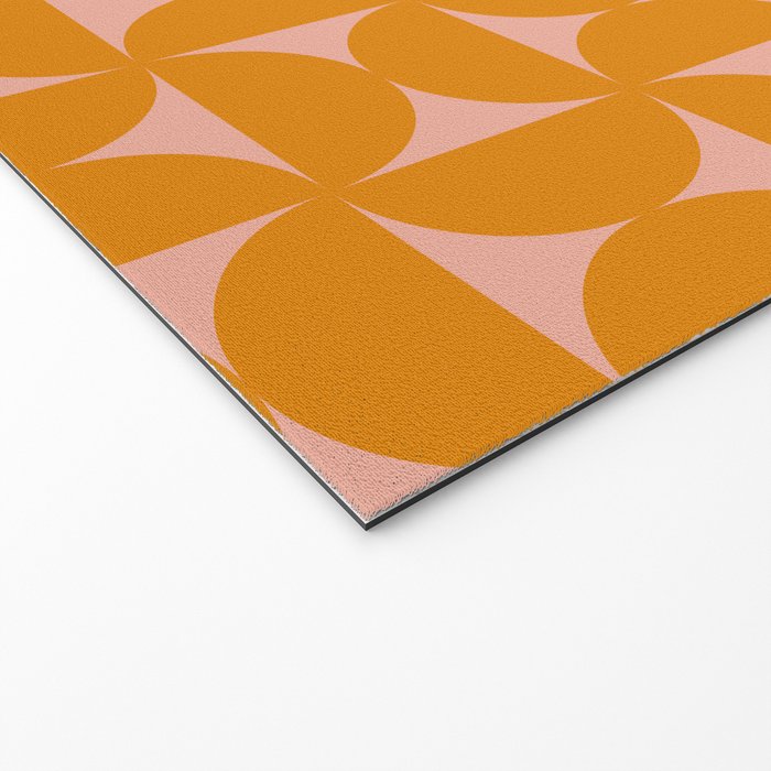 Bauhaus Mid Century Modern Geometric Pattern III Welcome Mat Gallery Image 2