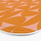 Bauhaus Mid Century Modern Geometric Pattern III Bath Mat Gallery Image 3