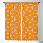 Bauhaus Mid Century Modern Geometric Pattern III Window Curtain Gallery Image 5