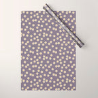 Tiny Flowers / Lavender & Orange Wrapping Paper Gallery Image 1