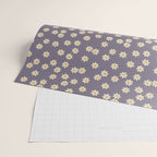 Tiny Flowers / Lavender & Orange Wrapping Paper Gallery Image 2
