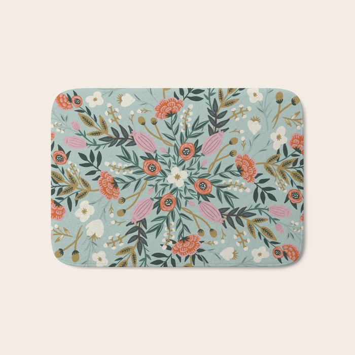 Painting blooming in circles Bath Mat Gallery Image 1