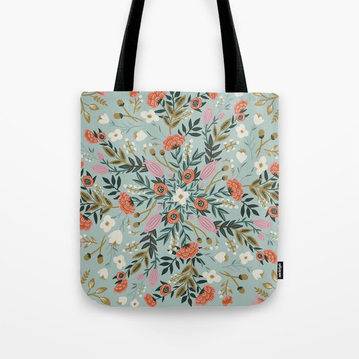 Painting blooming in circles Tote Bag Gallery Image 1