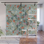 Painting blooming in circles Wall Mural Gallery Image 1