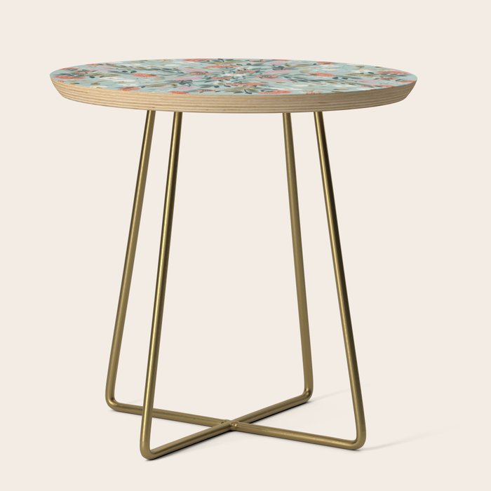 Painting blooming in circles Side Table Gallery Image 1