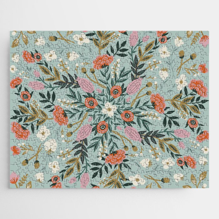 Painting blooming in circles Jigsaw Puzzle Gallery Image 1