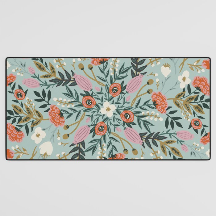 Painting blooming in circles Desk Mat Gallery Image 3