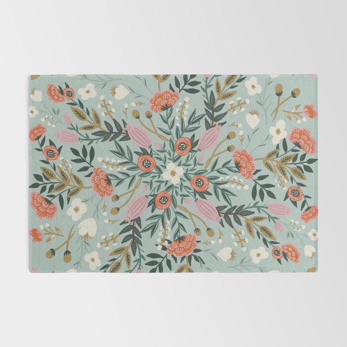 Painting blooming in circles Rug Gallery Image 2