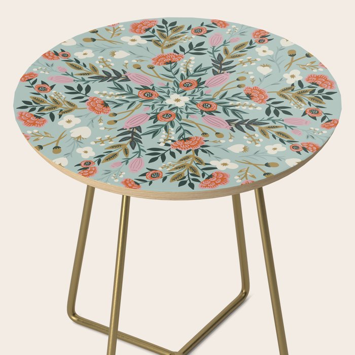 Painting blooming in circles Side Table Gallery Image 2