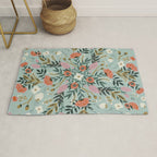 Painting blooming in circles Rug Gallery Image 1