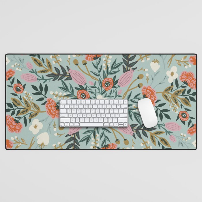 Painting blooming in circles Desk Mat Gallery Image 1