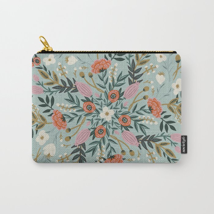 Painting blooming in circles Carry All Pouch Gallery Image 1
