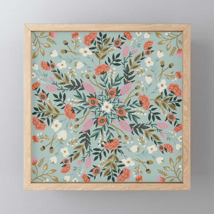 Painting blooming in circles Mini Art Print Gallery Image 1