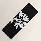 Tulip Fossil In Black  Yoga Mat Gallery Image 1