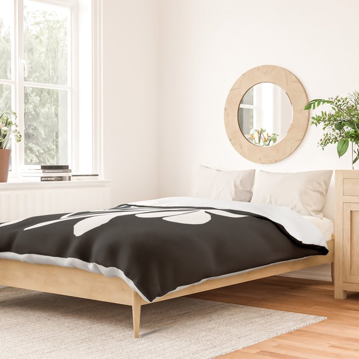 Tulip Fossil In Black  Duvet Cover Gallery Image 2