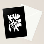 Tulip Fossil In Black  Stationery Card Gallery Image 2