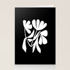 Tulip Fossil In Black  Stationery Card Gallery Image 2