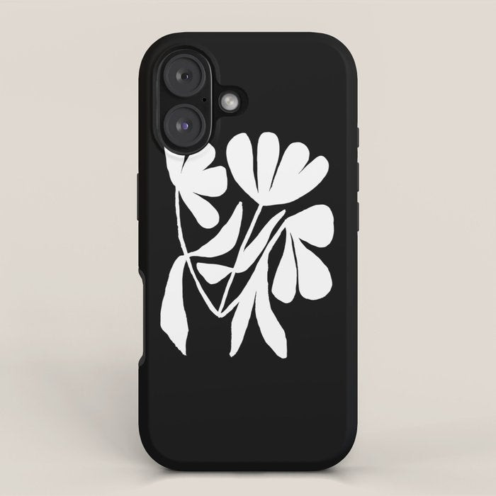 Tulip Fossil In Black  iPhone Case Gallery Image 1