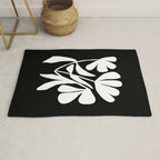 Tulip Fossil In Black  Rug Gallery Image 1