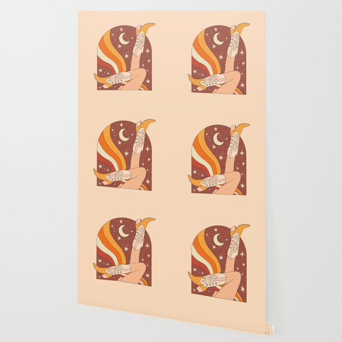 Neutral 70s Western Boots Wallpaper Gallery Image 2